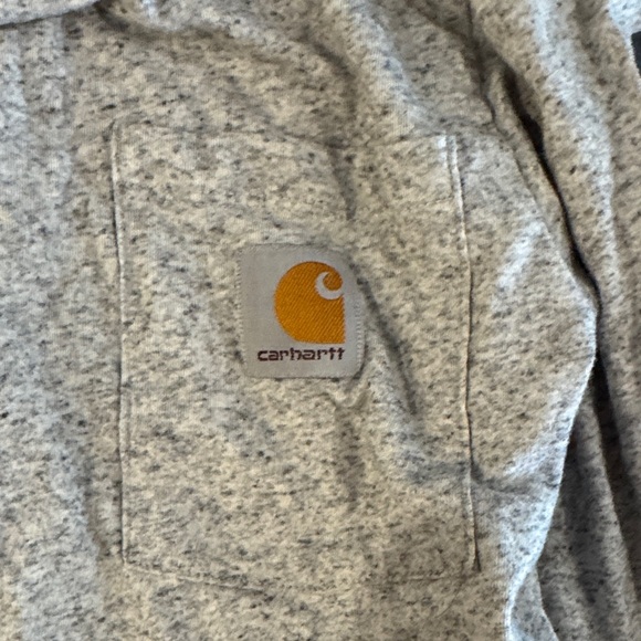 Carhartt Kids Heather Gray Long Sleeve Tee - Picture 4 of 5